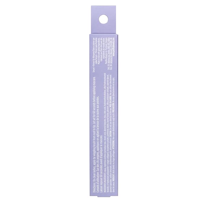 Pacifica Vegan Collagen Eye Lash Serum & Clear Mascara Primer – Conditioning Vitamin B & E Formula for Longer, Fuller Lashes, Eyelash Makeup Cruelty-Free Clean Ophthalmologist Tested