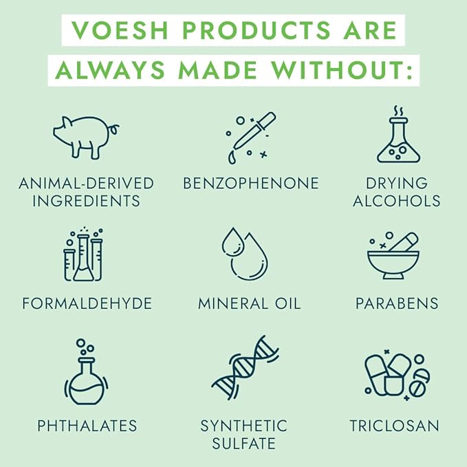 VOESH Vegan Body Creme, Skin Moisturizing Cream - Green Tea, K-Beauty Korean Skincare - 3oz