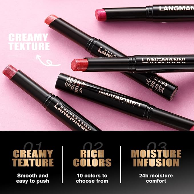 Jolilab 6Pcs Glitter Lip Kit - Velvet Matte & Nude Matte Lipstick + Glitter Lip Gloss/Glitter Lipstick High Pigmented Long-Lasting Waterproof Beauty Cosmetics Gift for Women(SET C)