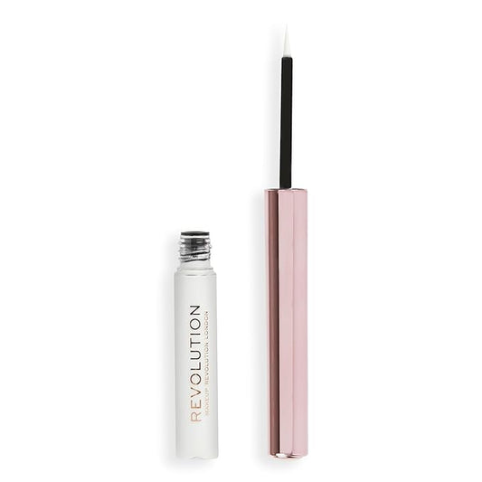 Makeup Revolution, Super Flick Liquid Eyeliner, Highly Pigmented, White, 0.08 fl. Oz