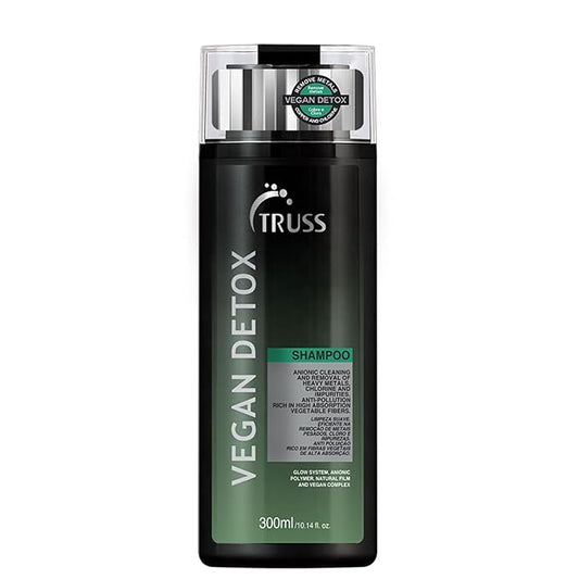 TRUSS Vegan Metal Detox Shampoo - Clarifying Shampoo for Women & Men - Gently Cleanses Build-Up, Excess Oil, & Chlorine - Creates a Pollution Barrier & Protects Hair Color (10.14 fl oz)