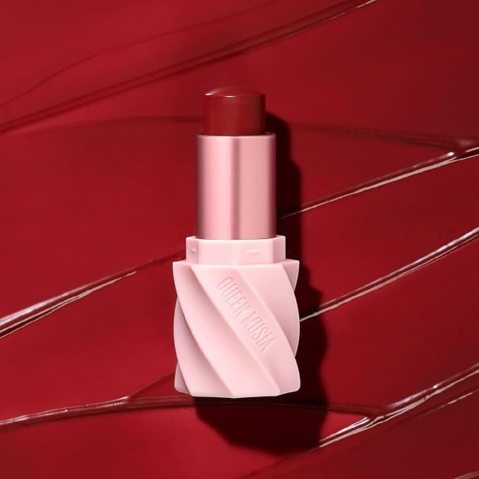 Queen Musia Skincare Supercharged Tinted Hydrabalm –– Hydrating & Nourishing, Instant Shine, Enriched with Vitamins & Hyaluronic Acid, Blurring & Soothing, Vegan & Cruelty-free (VAUD VINE)
