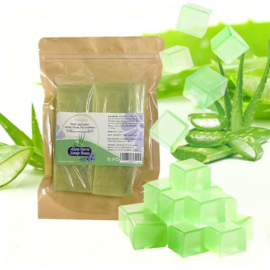 1LB Aloe Vera Melt and Pour Soap Base for DIY Crafting DIY Handmade Unscented Glycerin Soap Easy to Cut