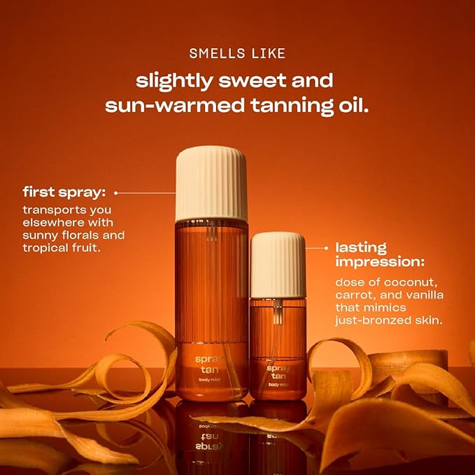 Snif Spray Tan Body Mist 8oz, Tropical Solar Fragrance Mist for Body & Hair, Monoi, Tanning Oil Accord & Tahitian Vanilla, Clean, Vegan
