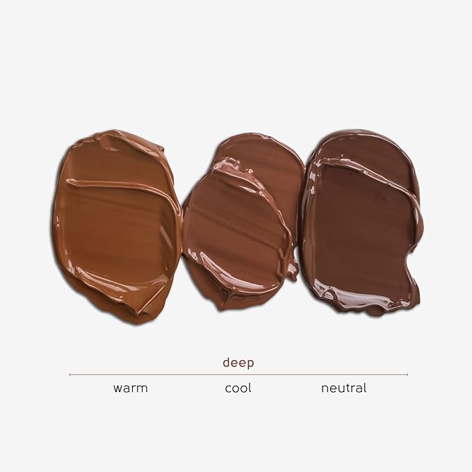 Tinge Body Makeup, Water & Transfer Resistant, Medium Coverage Cream, Lasts Up to 48 Hours, For All Skin Types, Fragrance Free, Vegan, American Made, 3.38 Fl Oz. - Deep Warm