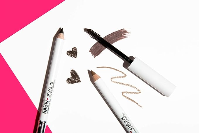 wet n wild Brow-Sessive Brow_Pencil, Ultra-Precise Dual Ended Spoolie Brush for Perfect Buidlable Blendable Shaping, Natural Lasting Shades for Every Brow, Cruelty-Free & Vegan - Taupe (Pack of 2)