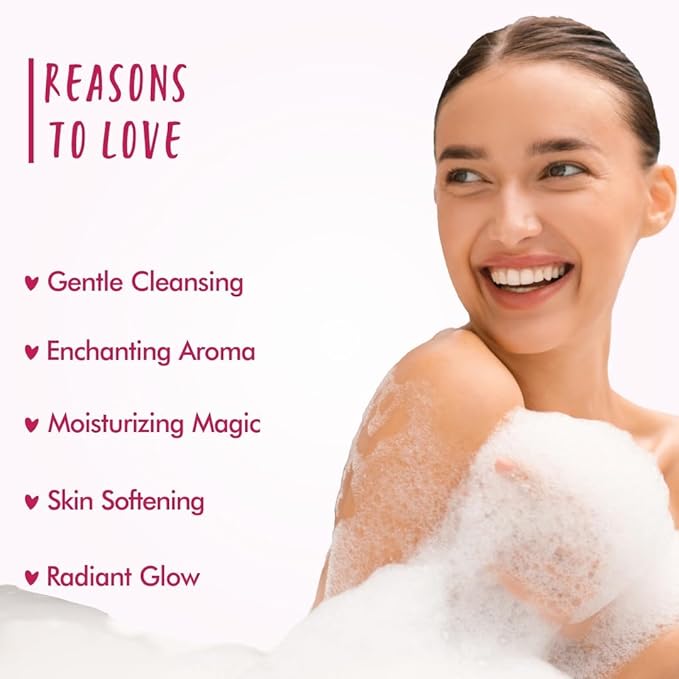 THE LOVE CO Japanese Cherry Blossom Shower Gel | Aloe & Vitamin E for Hydration & Skin Nourishment | 100% Vegan & Paraben-Free | Luxurious, Long-Lasting Fragrance | For Women & Men 100ml