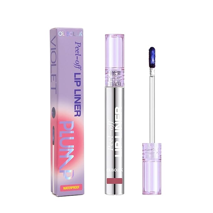 4Pcs Peel Off Lip Liner Stain Set - 24H Color Hold Long-Lasting, Smudge-Proof, Waterproof Nude Matte Lip Tint, Non-Fading Peel Off Lip Color, Effortless Precision & Full Coverage