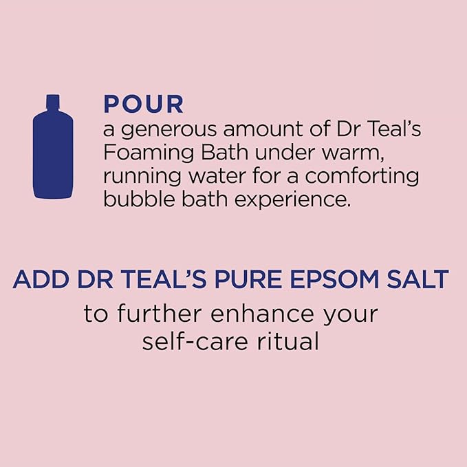 Dr Teal's Warm Comfort Pure Epsom Salt Soak and Foaming Bath Duo Pack (Salt + Foaming Bath)