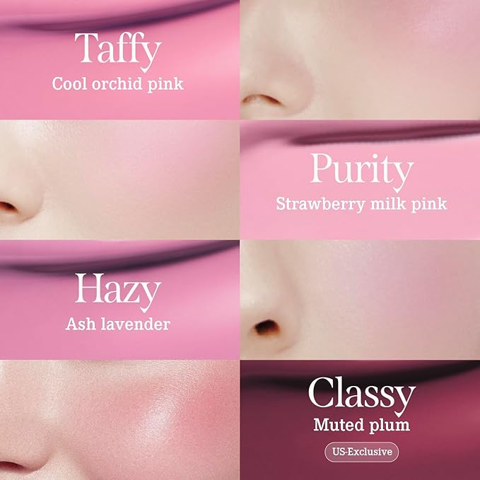 DEARDAHLIA Petal Drop Blush (Wavy) - Vegan Liquid Blush with Soft, Watercolor-like Finish. Sheer to Buildable Color for a Dewy, Natural Flush. Long-Wear Comfort. Korean Makeup for Cheeks. 0.14 oz