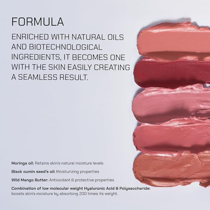 Radiant Professional Touch of Blush - Stick for Cheeks, Lips & Eyes – Vegan Cream Blusher Stick – Lightweight, Hydrating Clean Beauty Makeup – Multi-Use Makeup – Made in Greece (03 ROSY, 0.14 Oz)