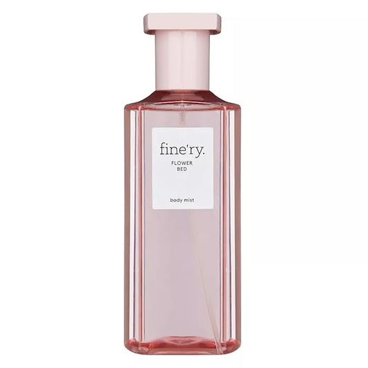 Fine'ry Flower Bed Peony Apple Hair + Body Fragrance Mist Spray for Women - Long-Lasting, Floral, Fresh, Clean Scent - Lush Peony, Green Apple & Blooming Jasmine, Body Spray for Girls, Vegan (5 Fl Oz)
