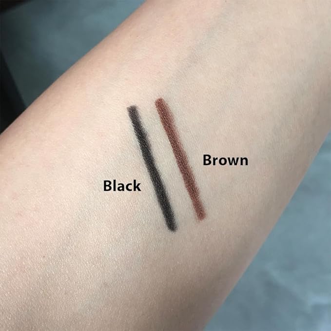 10PCS Automatic Waterproof Inner Eyeliner, Eyeshadow & Eyebrow Pencil – Multi-Use Cream Pen for Liner, Shadow & Brows,,Matte Quick Dry Eye Pencils, Smudge Proof, Delineador de ojos (6*Black+4*Brown)