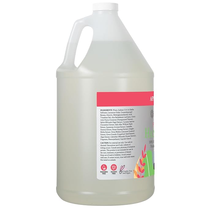 Ginger Lily Farms Botanicals All-Purpose Foaming Hand Soap Refill, 100% Vegan & Cruelty-Free, Apple Pear Scent, 1 Gallon (128 fl oz)