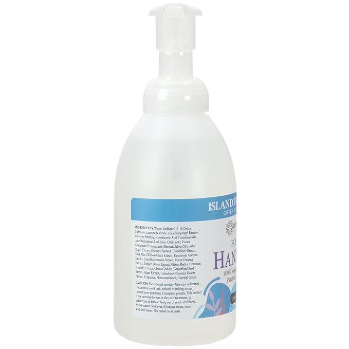 Ginger Lily Farms Botanicals All-Purpose Foaming Hand Soap Refill, Island Tranquility, 100% Vegan & Cruelty-Free, Green Tea Lemongrass Scent, 20 Fl Oz (Pack of 1)