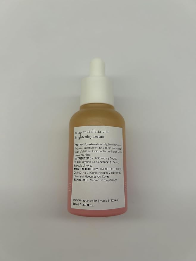 RATAPLAN Stellaria-Vita Brightening Serum for Face, Pure Vitamin C, Vitamin B12, Glutathione, Vegan, Improvement of blemishes, Improved skin texture, Brightening Skin Serum, Korean Skincare 1.69 fl oz