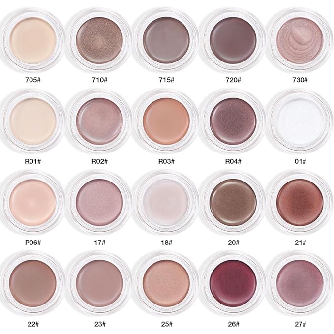Kaely Single Cream Eyeshadow Pot, Espresso Matte Eye Shadow for Older Women High Pigmented Waterproof, Natural Eyeshadow Palette Makeup Brightener, sombras en crema para ojos, Blendable, 715