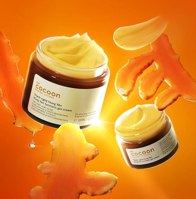 Cocoon Hung Yen Turmeric Gel Cream with Niacinamide + Turmeric to Visibly Improve the Look of Dark Spots, Anti-Oxidant and Even Skin Tone, For Nourished Skin, Pore & Sebum, Glass Skin, Vegan Skincare