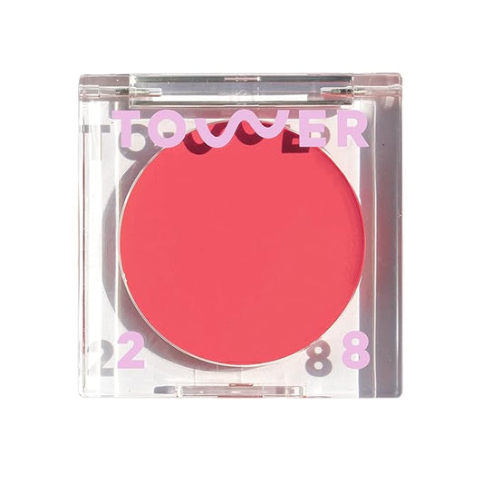 Tower 28 BeachPlease Cream Blush + Tinted Lip Balm - Multi-Use Lip Tint + Dewy Blush for Cheeks With Aloe Vera + Green Tea - Vegan, Non-Comedogenic Makeup for Sensitive Skin - Happy Hour (0.16 oz)