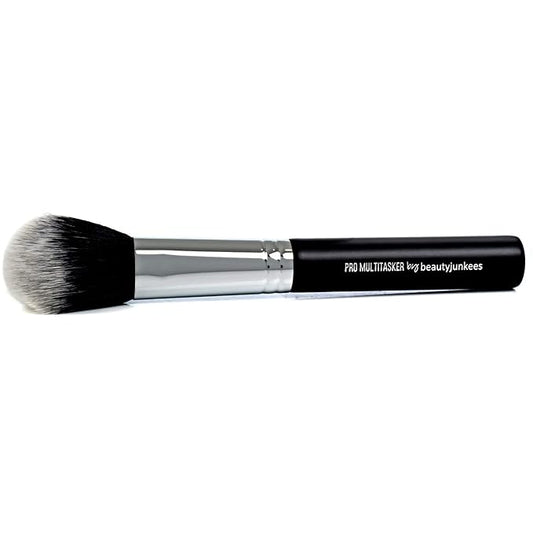 Powder Blush Bronzer Makeup Brush – Large Fluffy Domed Multitasker Make Up Brushes, Cheek Blusher, Contour, Blending, Setting Loose, Compact, Translucent, Minerals, Soft Synthetic Vegan Cruelty Free