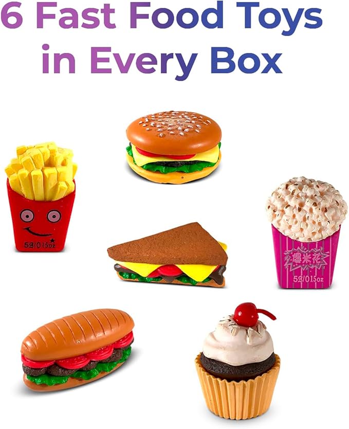 Bath Bombs for Kids Set with Toys Surprise Inside for Kids (Fast Food)