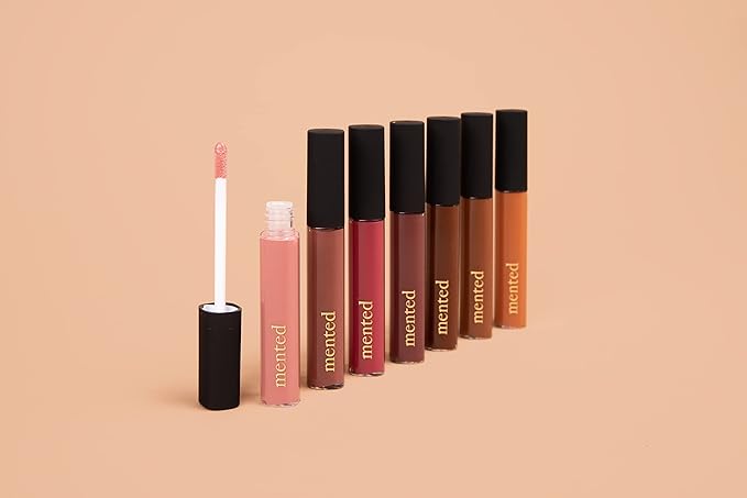 Mented Cosmetics Lip Gloss for Women Tinted Lip Balm Stain, Long Lasting Buildable Moisturizing Lipgloss Lipstick Topper, Made in USA, Cruelty Free Vegan Makeup, #1 Cran