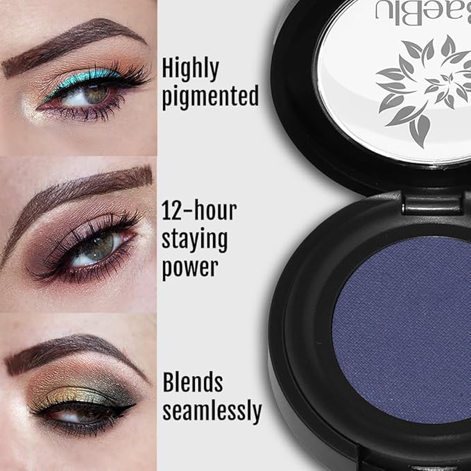 BaeBlu Hypoallergenic Eyeshadow Organic 100% Natural Finely Pressed Velvety Smooth Powder, Made in USA, Supernova