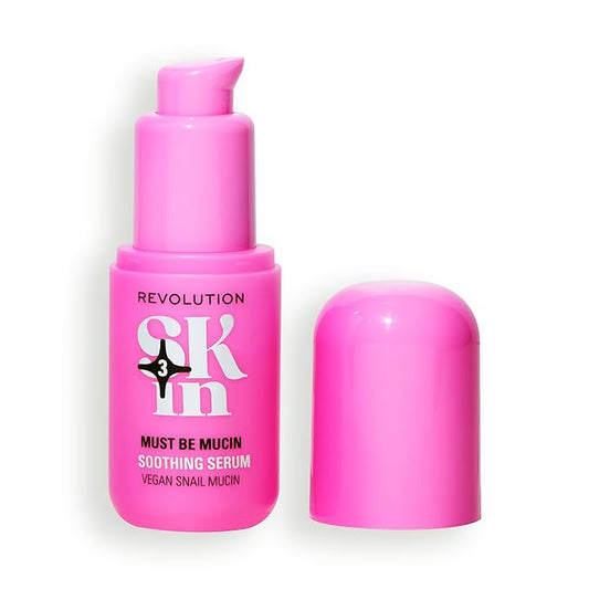 Revolution Skin, Must Be Mucin Vegan Snail Mucin Soothing Serum, Hydrates & Plumps Face & Skin, Vegan & Cruelty-Free, 1.01 fl oz