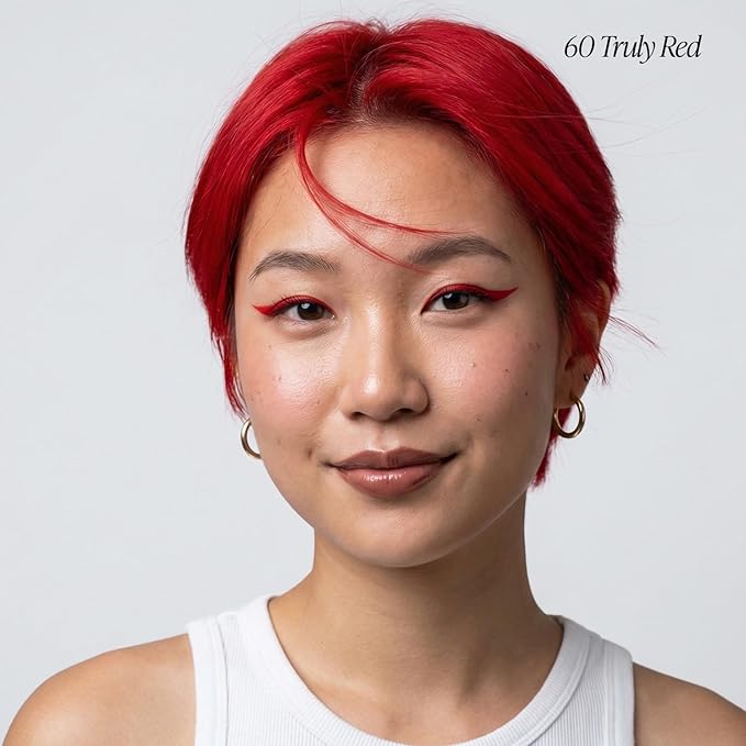 Adore Semi Permanent Hair Color (060 Truly Red) | Vegan & Cruelty-Free Red Hair Dye | No Ammonia, No Peroxide, No Alcohol | 4 Fl Oz
