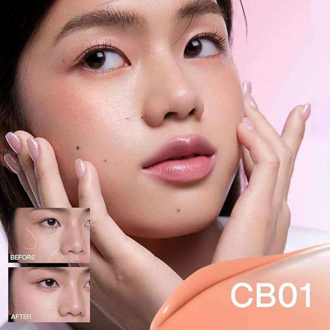 INTO YOU Cream Blush Air Cushion for Cheeks Eyes, Moisturizing, Lightweight, Dewy Finish Face Makeup, Long Wearing, Buildable, Blendable, Pigmented Liquid Blush, for All Skin Tones, Spring Apricot