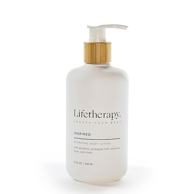 Lifetherapy Hydrating Body Lotion – Inspired | Clean, Skin-Loving Product| Vegan & Gluten Free | Lightweight | Thoughtfully Crafted Fragrance 12oz