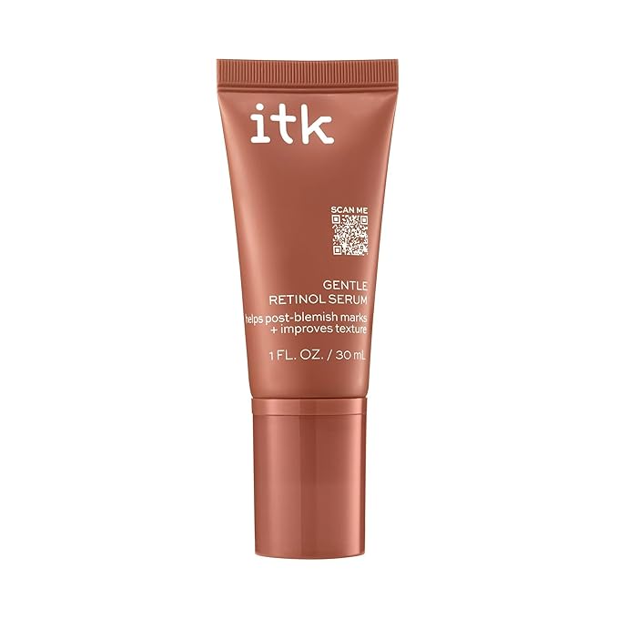 ITK Skincare Gentle Hydrating Nightly Retinol Facial Serum for All Skin Types, 1 oz