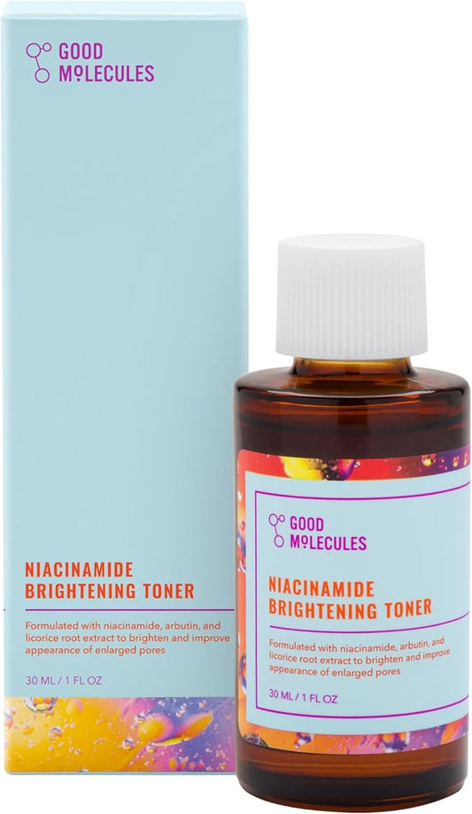 Good Molecules Niacinamide Brightening Toner - Toner for Face with Niacinamide and Arbutin for Skin Tone Balancing- Pore Minimizer, Skin Care for Face
