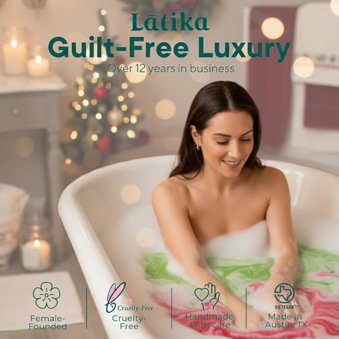 Christmas Bath Bomb Box - Santa Stockings for Ultimate Relaxation and Skin Nourishment a Perfect Holiday Gift