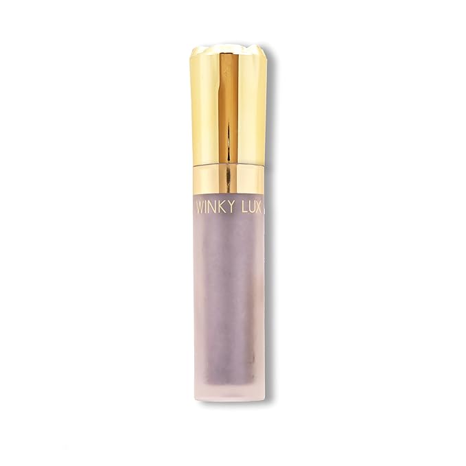 Winky Lux Rose Petal Liquid Eyeshadow, Longwear, Buildable, High-Pigment, Blendable, Crease-Proof, with Hydrating Vitamin E & Mango Seed Butter, Clean Beauty, Cruelty-Free, Vegan, Lavender Shimmer