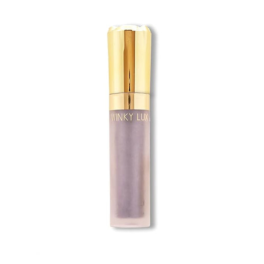 Winky Lux Rose Petal Liquid Eyeshadow, Longwear, Buildable, High-Pigment, Blendable, Crease-Proof, with Hydrating Vitamin E & Mango Seed Butter, Clean Beauty, Cruelty-Free, Vegan, Lavender Shimmer