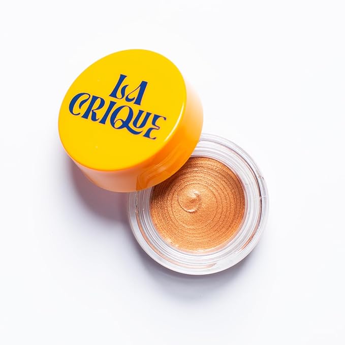 Cream Eyeshadow & Highlighter - Infused with Hyaluronic Acid + Calendula Flower - LightWeight Cream Makeup and Skincare - 99% Natural Ingredients - Vegan Make Up - 03 Bronze