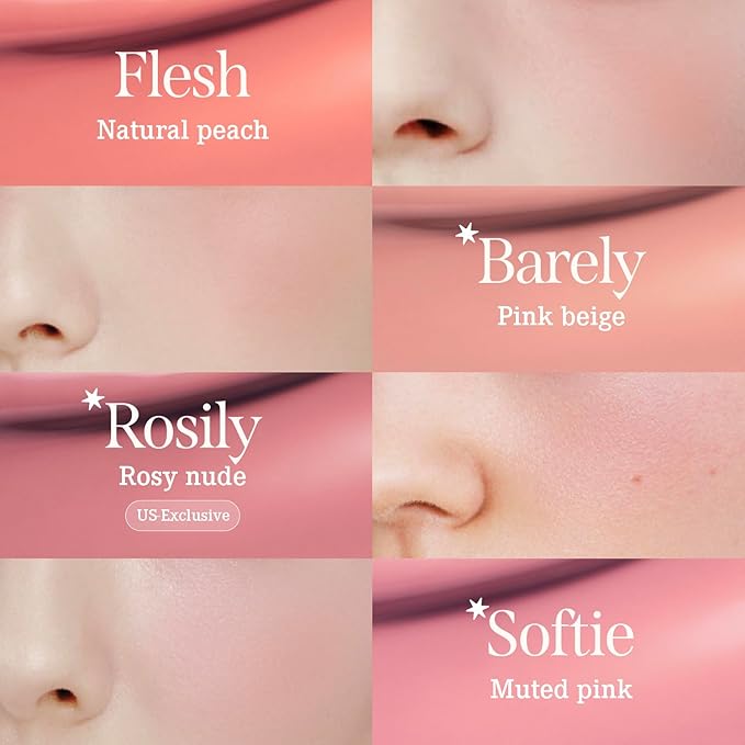 DEARDAHLIA Petal Drop Blush (Wavy) - Vegan Liquid Blush with Soft, Watercolor-like Finish. Sheer to Buildable Color for a Dewy, Natural Flush. Long-Wear Comfort. Korean Makeup for Cheeks. 0.14 oz