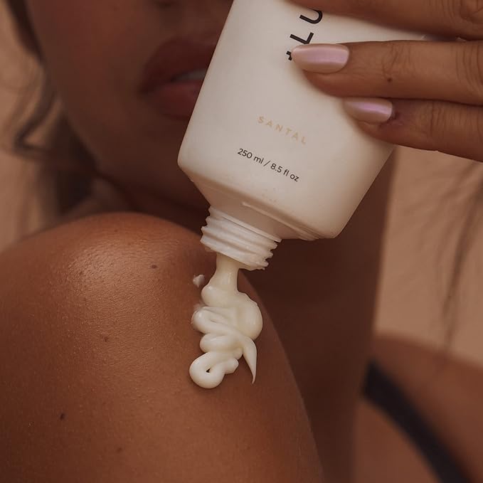 + Lux Unfiltered N°14 Conditioning Body Cream for Women - Moisturizing Body Lotion with Jojoba, Squalane, & Shea Butter - Hydrating, Skincare Grade Ingredients - Vegan & Cruelty Free - Santal