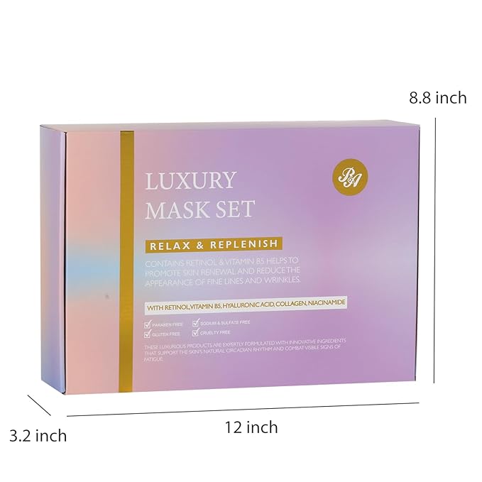 55 Pcs Valentines Day Gifts for Women, Face Sheet Masks Pack, Hydrating Skin Care Kit, Spa Kit Gift, Real Deep Hydrogel Mask, Face Serum, Gel Eye Mask, Christmas, Birthday, Anniversary