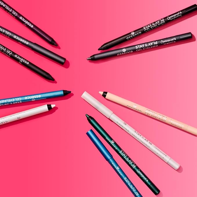 essence | Stay & Play Gel Eyeliner | Super Soft Gel-like Texture | Waterproof & Longlasting | Vegan & Cruelty Free (07 Emerald Dragon)