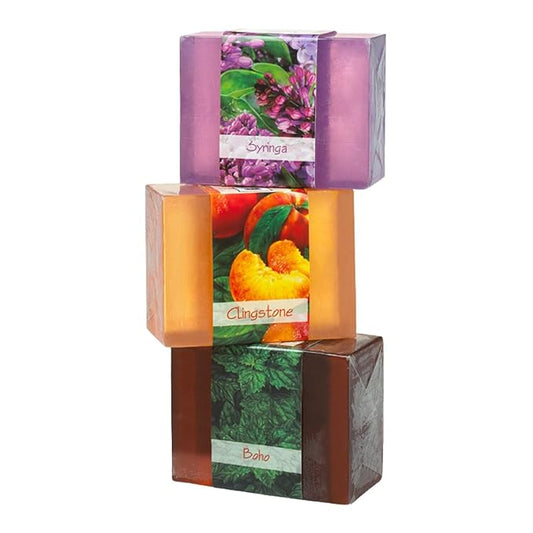 Glycerin Bar Soap Set of 3#9 - Natural, Vegan-Friendly, Hypoallergenic - Moisturizing and Hydrating with 100% Vegetable Glycerin - Sulfate-Free, Paraben-Free, Chemical-Free - 4.5 oz Each