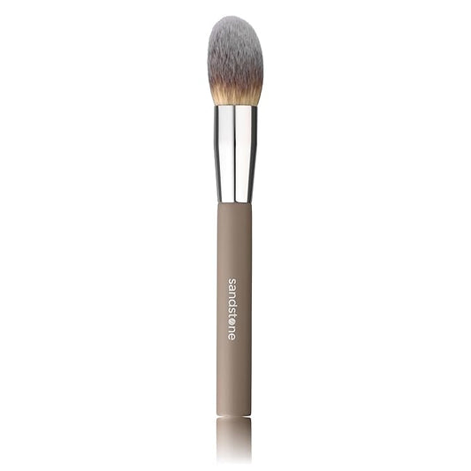 Sandstone Scandinavia Powder Brush – Large, Fluffy Makeup Brush for Even Powder Application – Ultra-Soft Vegan Bristles – Cruelty-Free