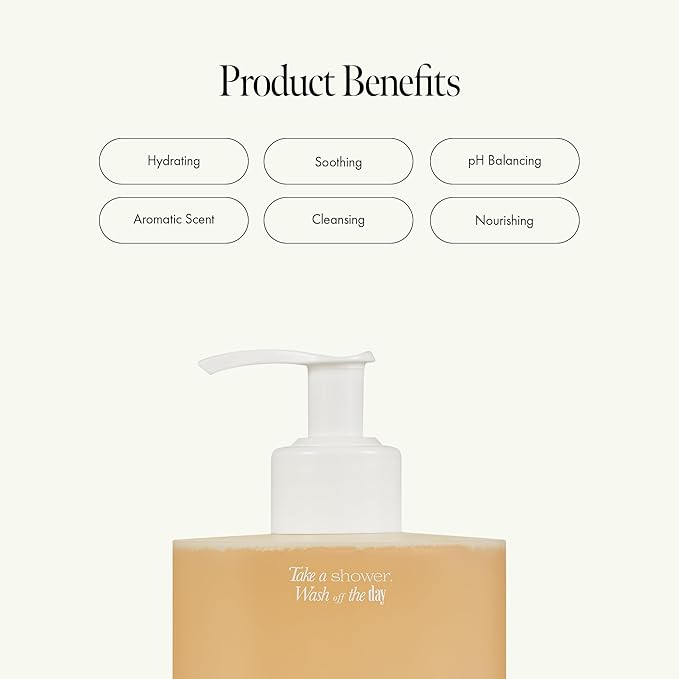 Amber528 Body Wash – Vegan, Sulfate-Free Cleanser with Yuzu & Amber, Hydrating & Soothing, pH-Balanced, Gentle for All Skin Types, Subtle Scent, 15.22 fl. oz