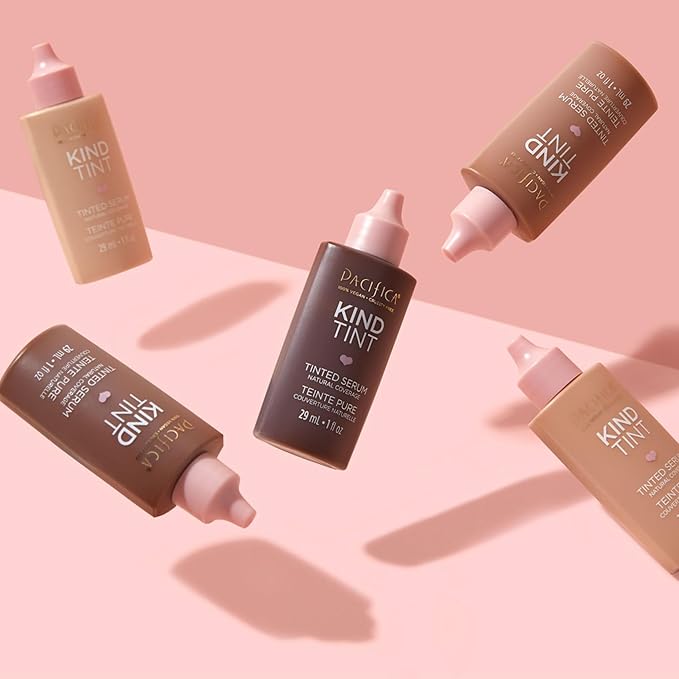 Pacifica Tinted Moisturizer – Kind Tint Serum, Lightweight Hydrating Foundation with Vegan Collagen & Hyaluronic Acid for Dewy Glow, Buildable Coverage, Vegan, 1 fl oz (Shade 09)