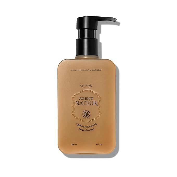 Agent Nateur - holi (wash) Ageless Resurfacing Body Cleanser | Gently Exfoliate, Moisturize + Smooth with Face-Grade Ingredients | Vegan, Non-Toxic, Clean Skincare (6.7 oz | 200 ml)