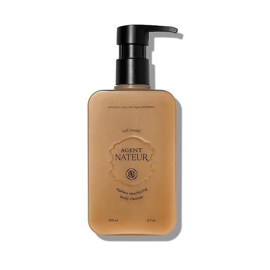 Agent Nateur - holi (wash) Ageless Resurfacing Body Cleanser | Gently Exfoliate, Moisturize + Smooth with Face-Grade Ingredients | Vegan, Non-Toxic, Clean Skincare (6.7 oz | 200 ml)