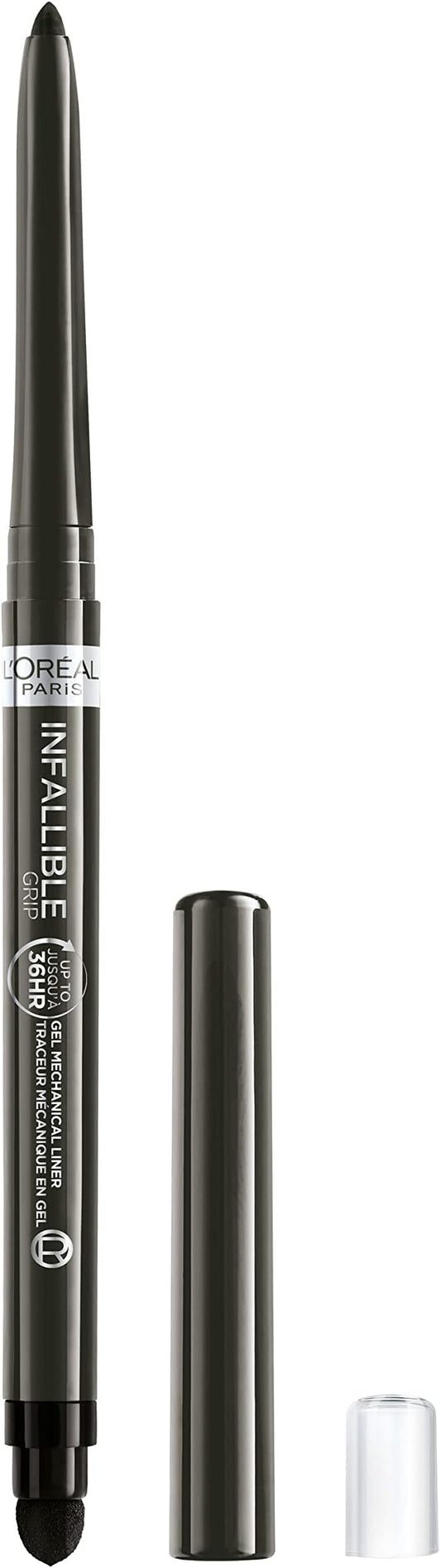 L'Oreal Paris Infallible Grip Mechanical Gel Eyeliner Pencil, Smudge-Resistant, Waterproof Eye Makeup with Up to 36HR Wear, Taupe Grey, 0.01 Oz