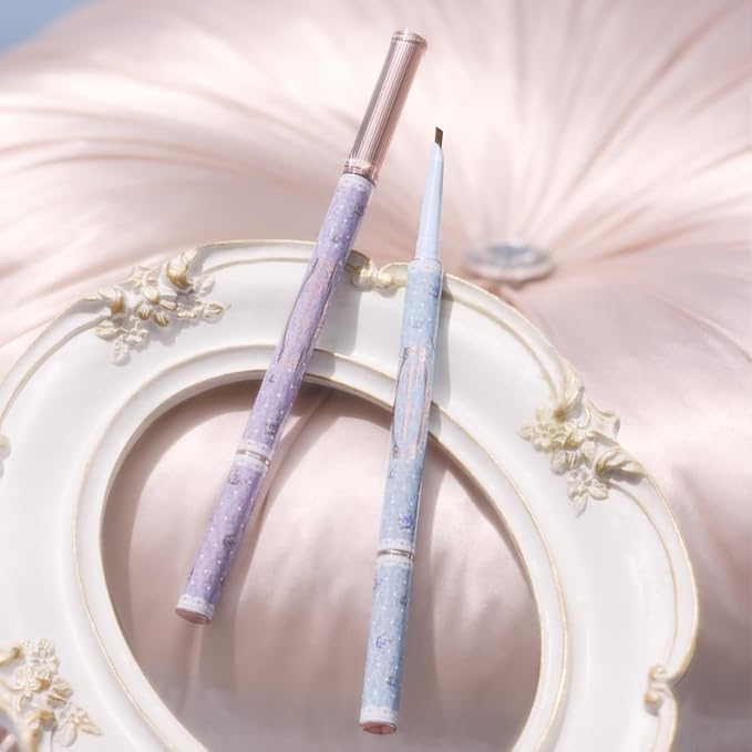 Flower Knows Bunny Garden Gel Eyeliner,Dual-Ended Gel Eyeliner Pencil,Waterproof & Longlasting,Smudge Proof Satin Finish Formula,Cruelty-Free & Vegan (02 Khaki Brown)