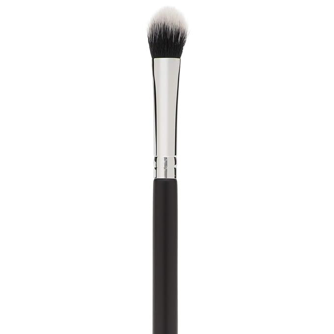 Nose Contour Makeup Brush - Beauty Junkees Pro Detailer with Dome Bristles for Precision Contouring the Nose, Lips and Eyes with Cream, Powder and Mineral Cosmetics; Soft Synthetic Vegan Cruelty Free